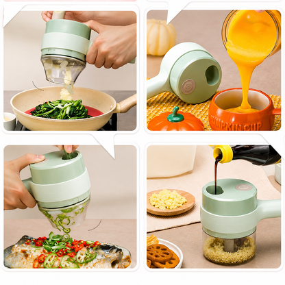 🥕 Cortador de Verduras Eléctrico 4 en 1 🥕