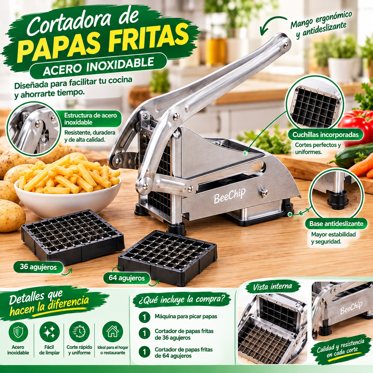 🍟Cortador De Papas Fritas - Picador De Papas